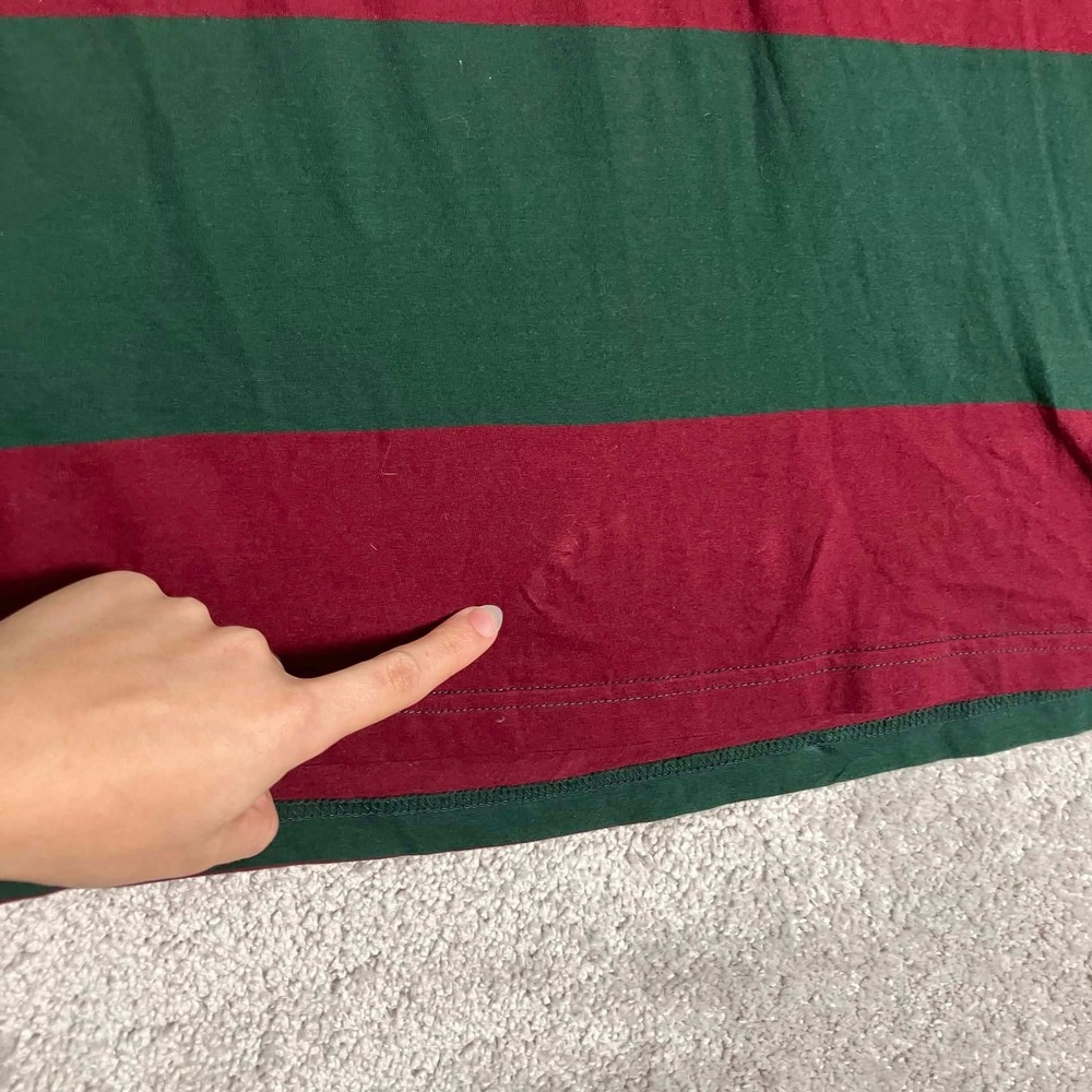 Polo Ralph Lauren Hoodie Mens 3XB Green Red Striped Long Sleeve Cotton Big Tall - Picture 5 of 16